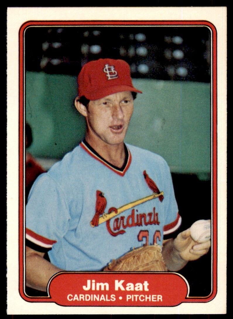 1982 FLEER JIM KAAT . ST. LOUIS CARDINALS #117