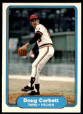 1982 FLEER DOUG CORBETT . MINNESOTA TWINS #551