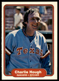 1982 FLEER CHARLIE HOUGH . TEXAS RANGERS #319