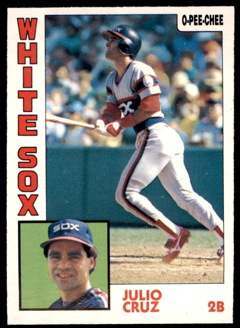 1984 O-PEE-CHEE JULIO CRUZ . CHICAGO WHITE SOX #257