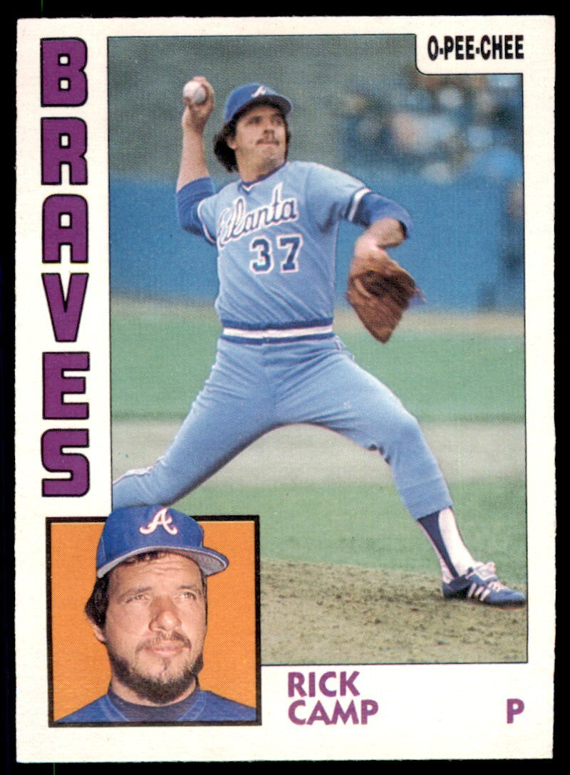 1984 O-PEE-CHEE RICK CAMP . ATLANTA BRAVES #136