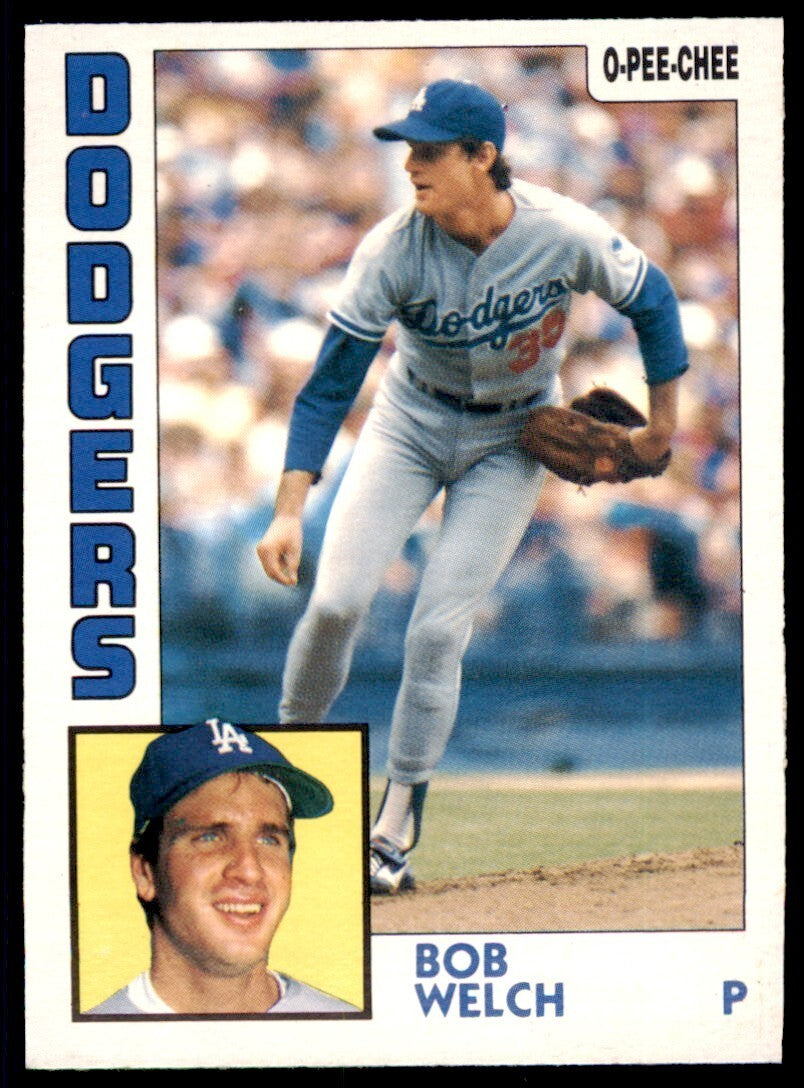 1984 O-Pee-Chee Bob Welch . Los Angeles Dodgers #227