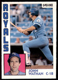 1984 O-PEE-CHEE JOHN WATHAN . KANSAS CITY ROYALS #72