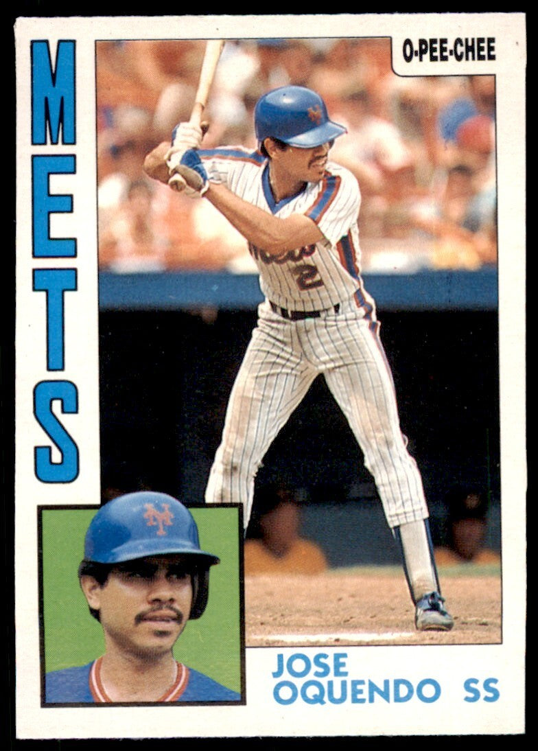 1984 O-PEE-CHEE JOSE OQUENDO . NEW YORK METS #208