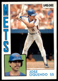 1984 O-PEE-CHEE JOSE OQUENDO . NEW YORK METS #208