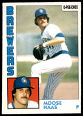 1984 O-PEE-CHEE MOOSE HAAS . MILWAUKEE BREWERS #271