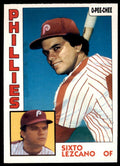 1984 O-PEE-CHEE SIXTO LEZCANO . PHILADELPHIA PHILLIES #185