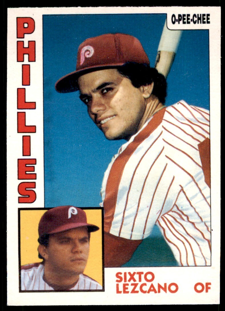 1984 O-PEE-CHEE SIXTO LEZCANO . PHILADELPHIA PHILLIES #185