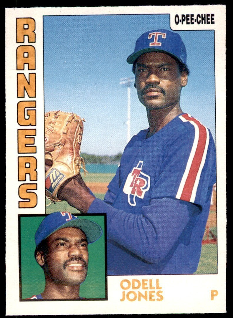 1984 O-Pee-Chee Odell Jones . Texas Rangers #382