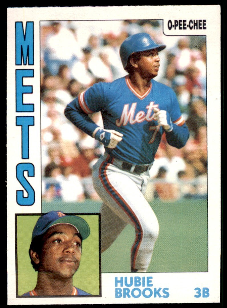 1984 O-PEE-CHEE HUBIE BROOKS . NEW YORK METS #368