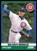 1991 Score 100 Rising Stars Shawn Boskie . Chicago Cubs #4