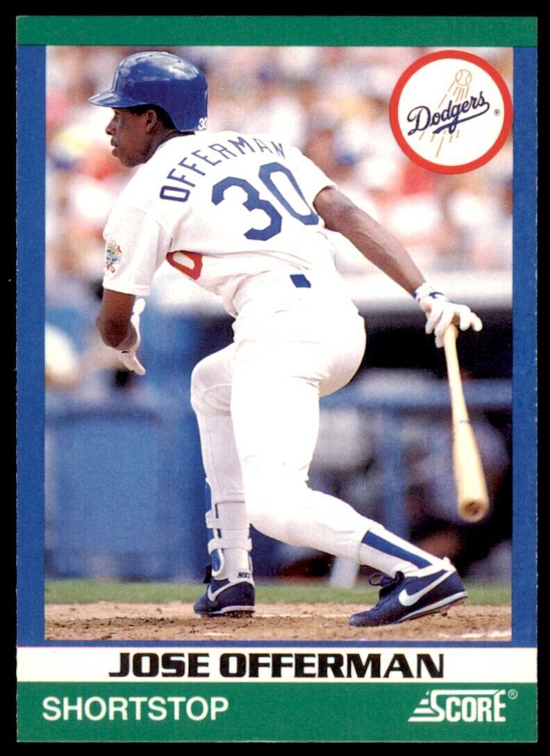1991 SCORE 100 RISING STARS JOSE OFFERMAN . LOS ANGELES DODGERS #99