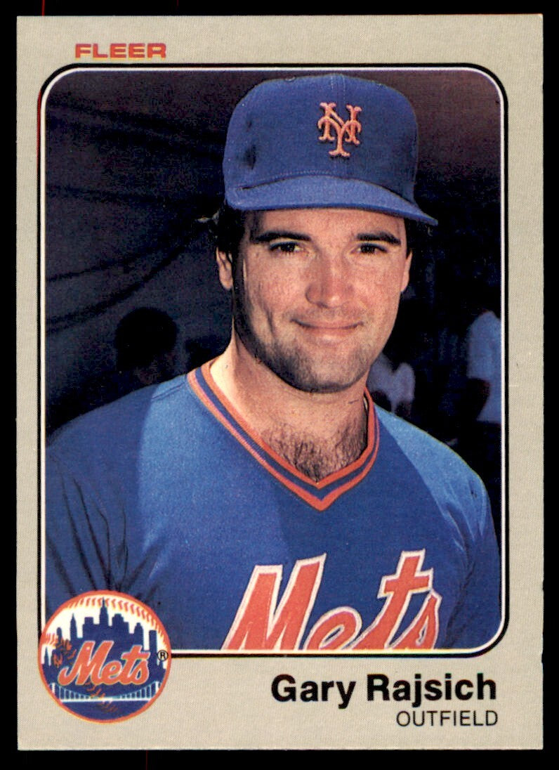 1983 FLEER GARY RAJSICH ROOKIE . NEW YORK METS #553