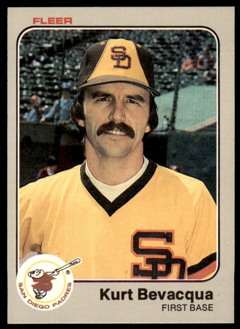 1983 FLEER KURT BEVACQUA . SAN DIEGO PADRES #352