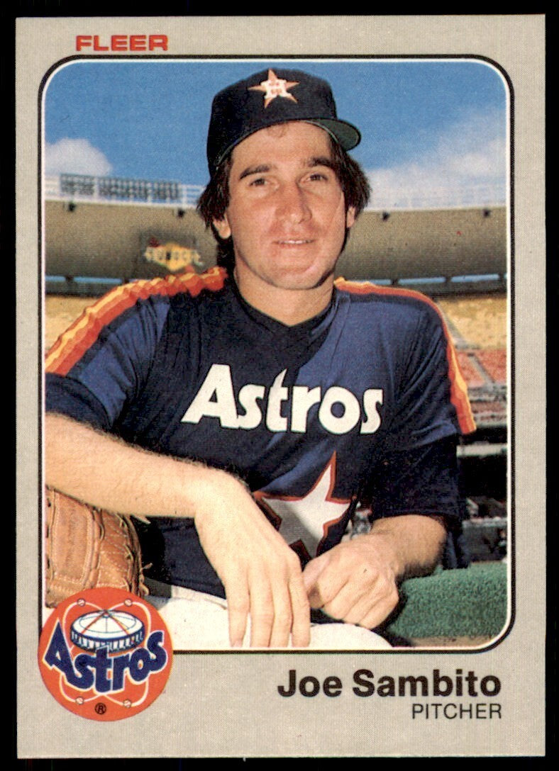 1983 FLEER JOE SAMBITO . HOUSTON ASTROS #464