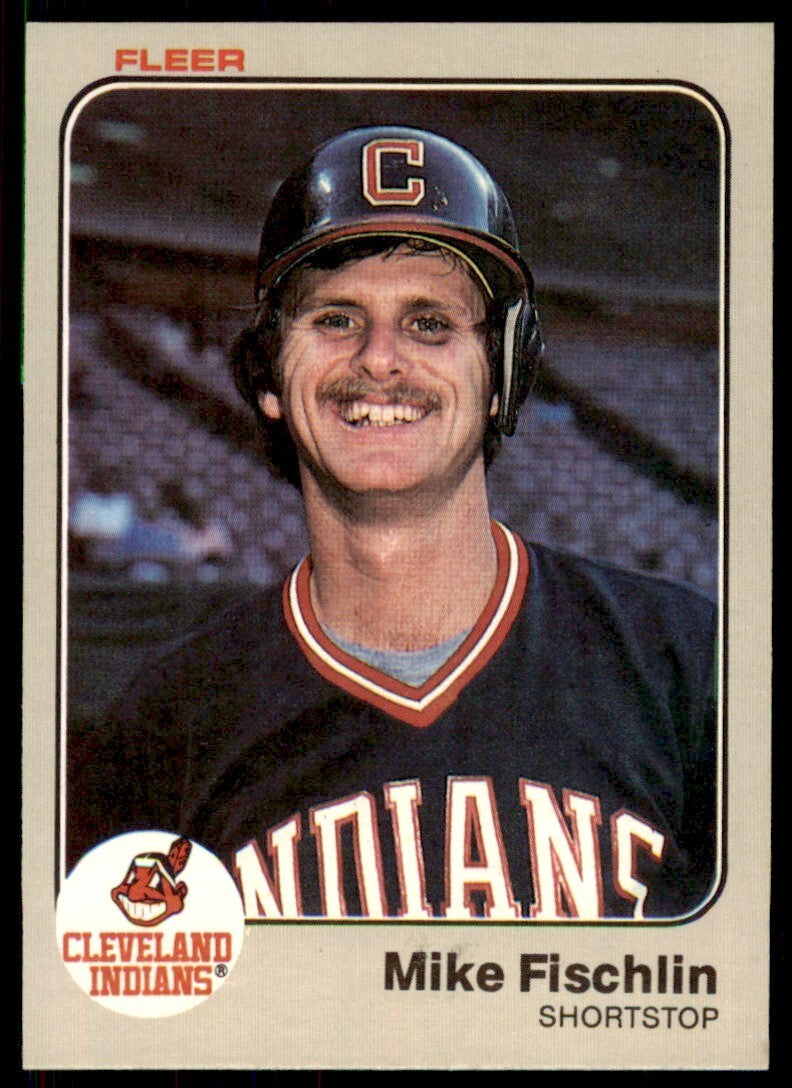 1983 FLEER MIKE FISCHLIN . CLEVELAND INDIANS #407