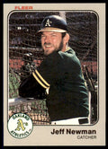 1983 FLEER JEFF NEWMAN . OAKLAND ATHLETICS #529
