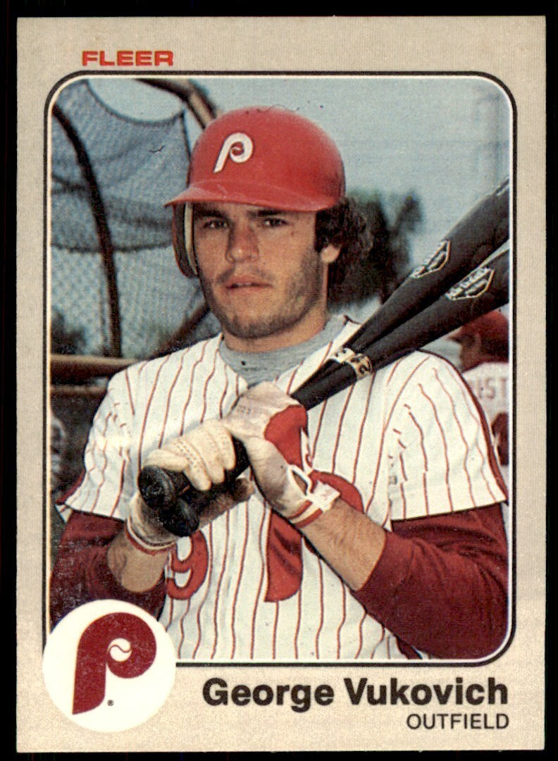 1983 FLEER GEORGE VUKOVICH . PHILADELPHIA PHILLIES #176
