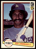1982 DONRUSS KEN LANDREAUX . LOS ANGELES DODGERS #388