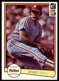 1982 DONRUSS SPARKY LYLE . PHILADELPHIA PHILLIES #189