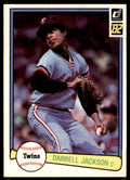 1982 DONRUSS DARRELL JACKSON . MINNESOTA TWINS #179