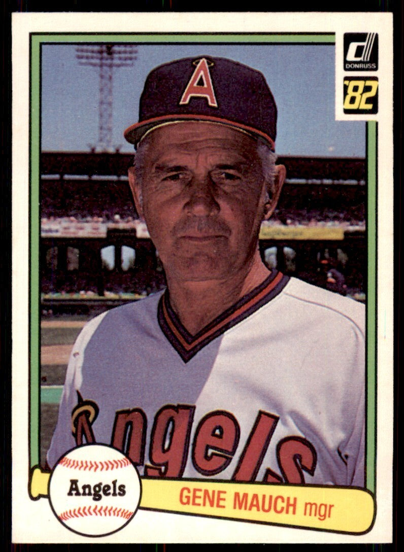 1982 DONRUSS GENE MAUCH . CALIFORNIA ANGELS #141