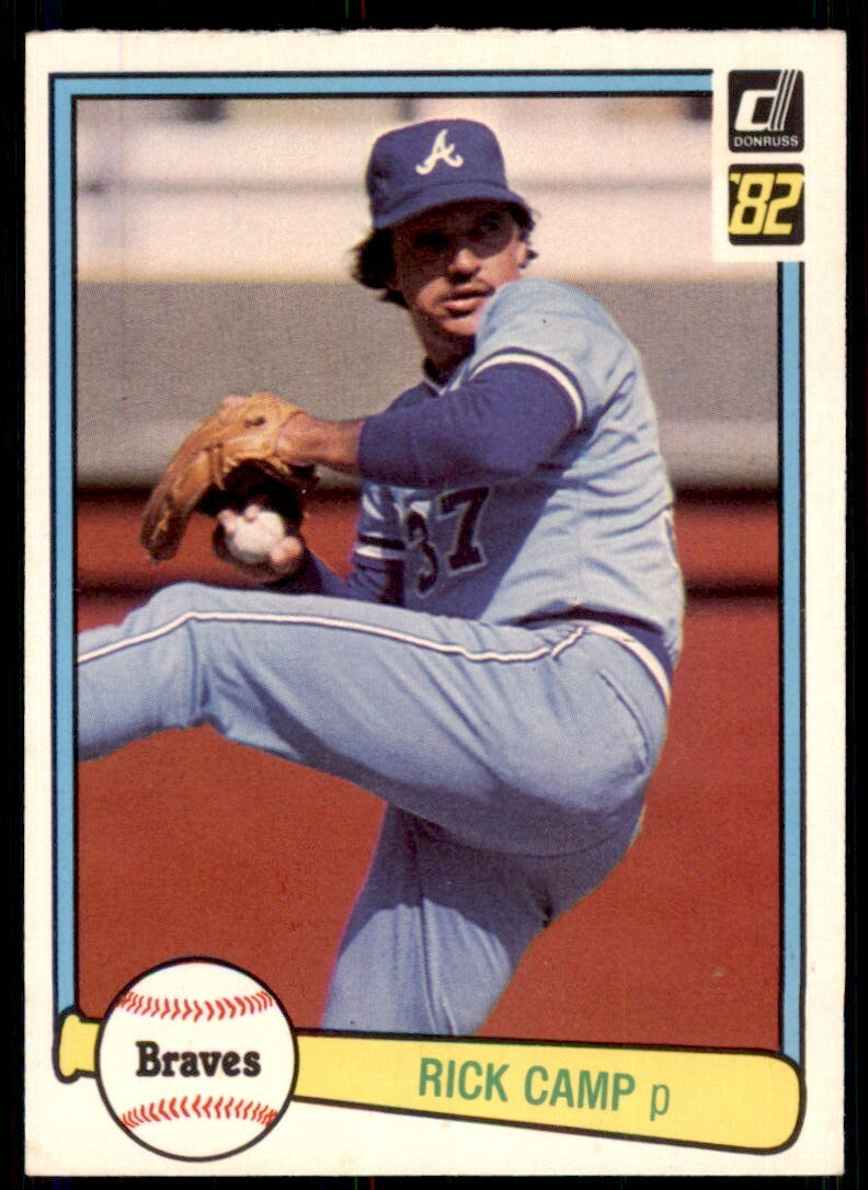 1982 DONRUSS RICK CAMP . ATLANTA BRAVES #223