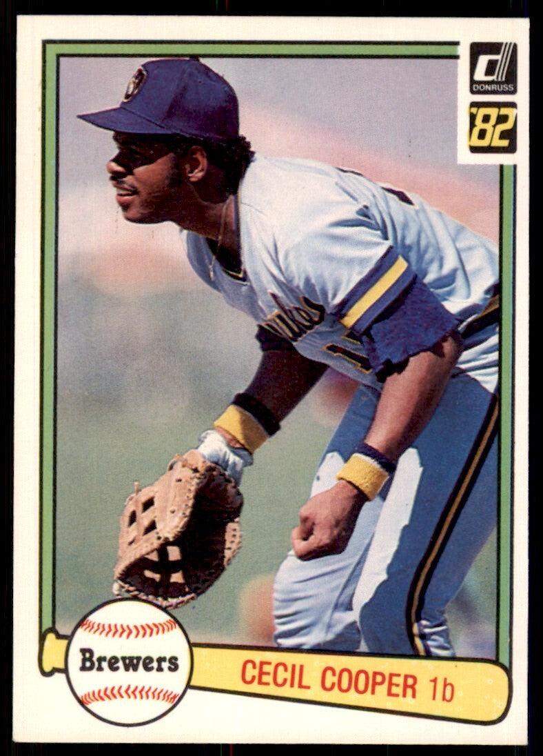 1982 DONRUSS CECIL COOPER . MILWAUKEE BREWERS #258