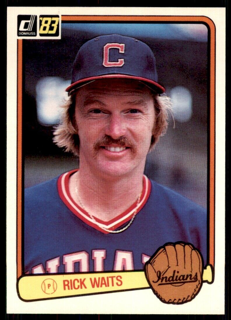 1983 DONRUSS RICK WAITS . CLEVELAND INDIANS #263