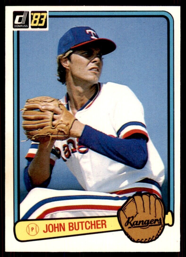 1983 Donruss John Butcher . Texas Rangers #37