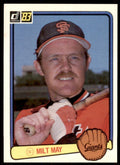 1983 DONRUSS MILT MAY . SAN FRANCISCO GIANTS #312