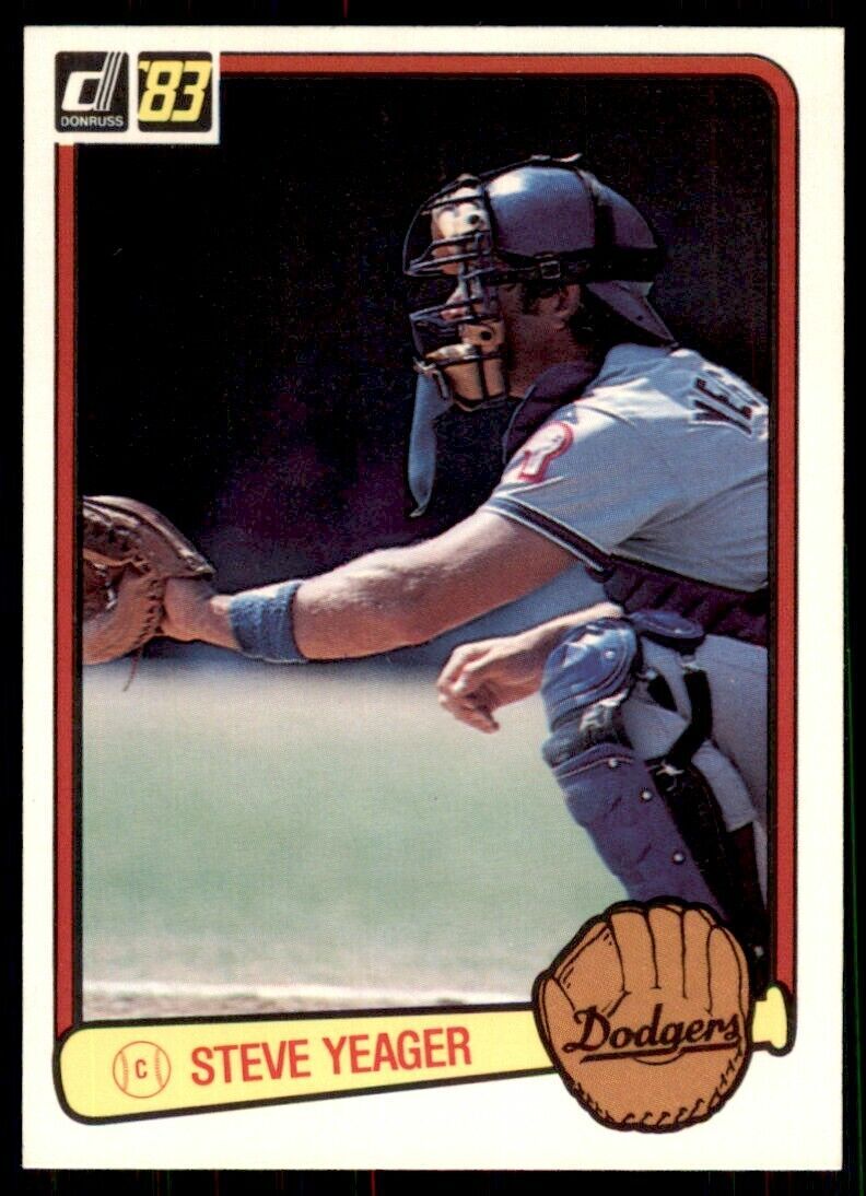 1983 DONRUSS STEVE YEAGER . LOS ANGELES DODGERS #201
