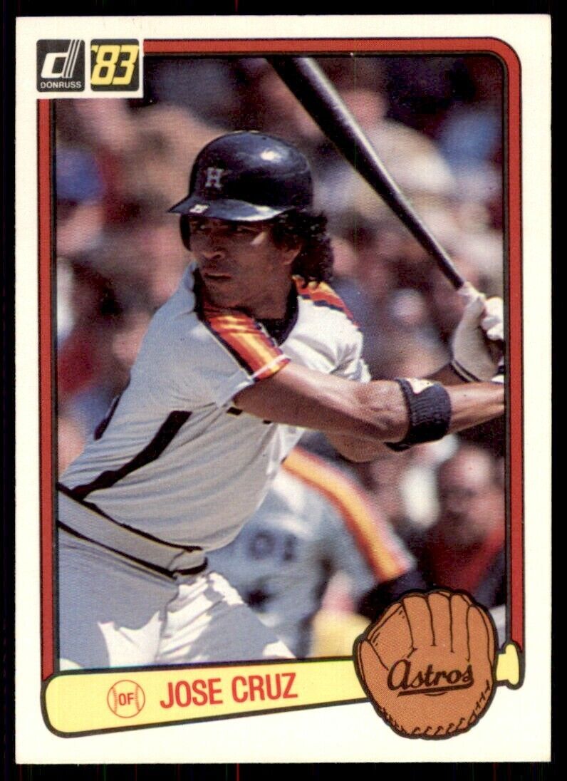 1983 DONRUSS JOSE CRUZ . HOUSTON ASTROS #41