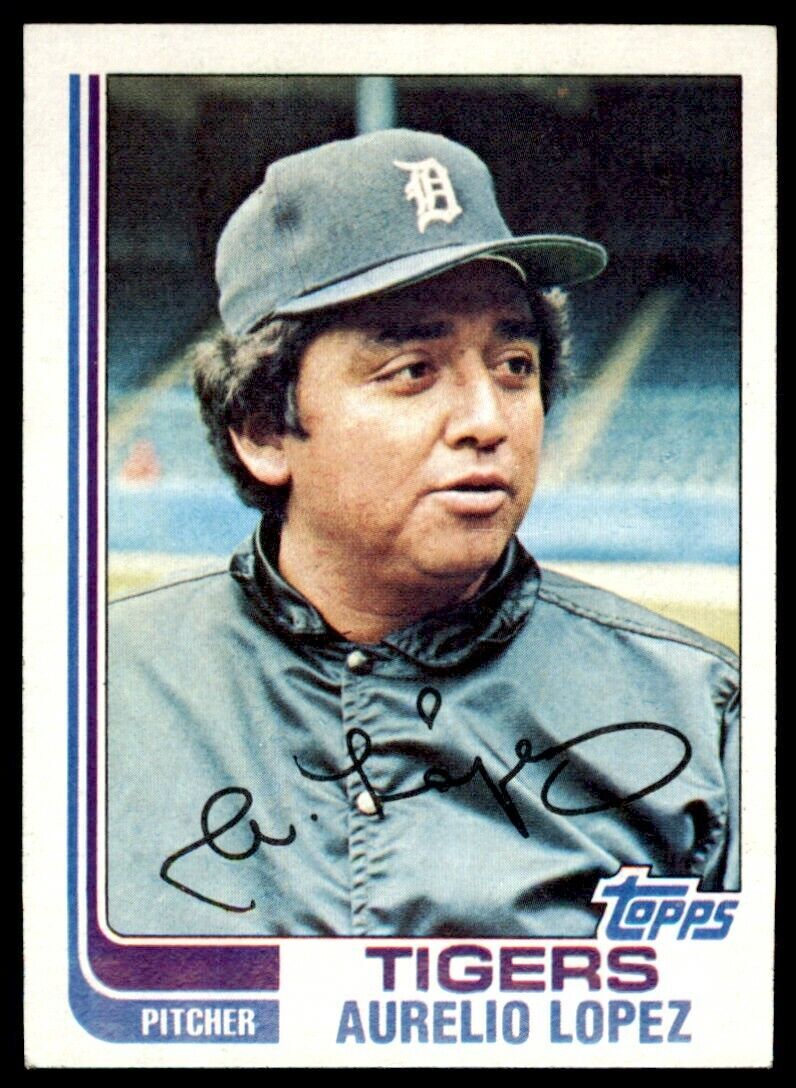 1982 TOPPS AURELIO LOPEZ . DETROIT TIGERS #728