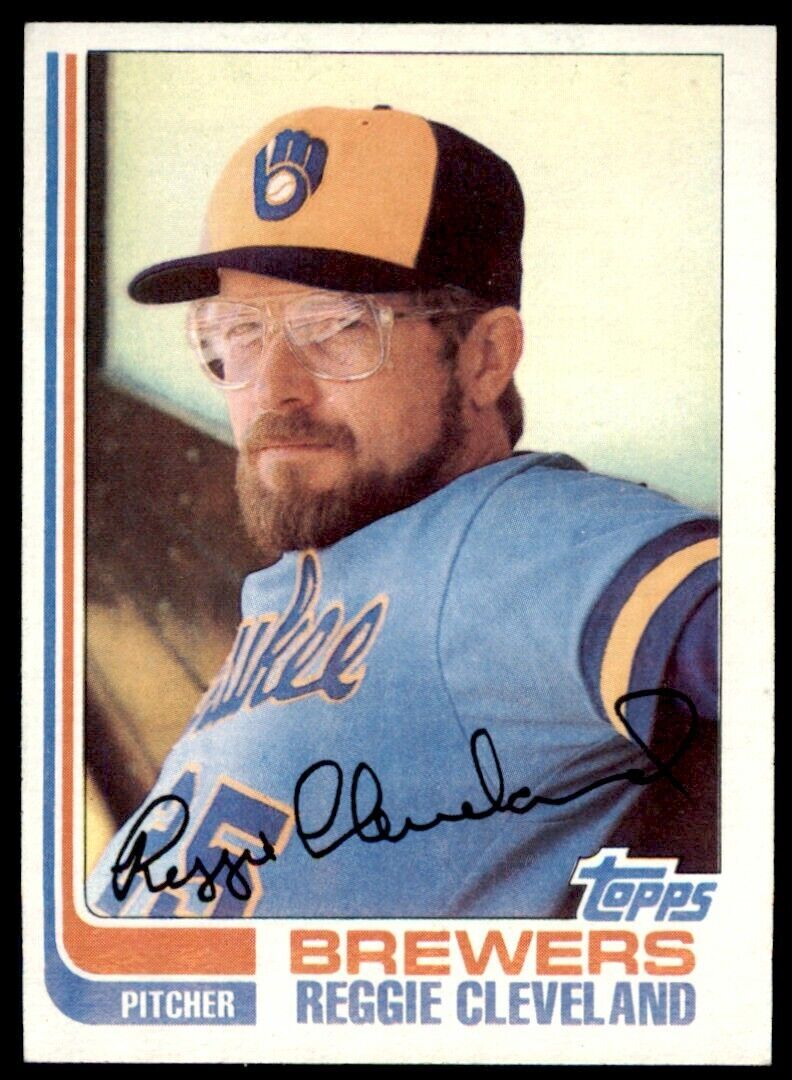 1982 TOPPS REGGIE CLEVELAND . MILWAUKEE BREWERS #737