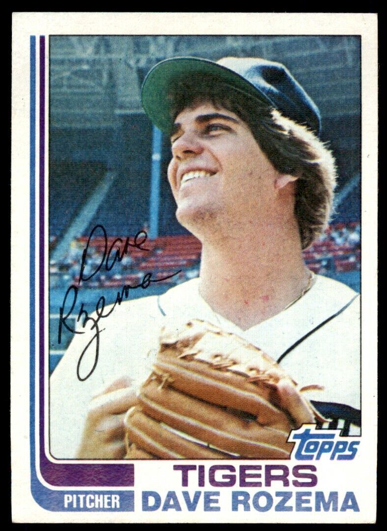 1982 TOPPS DAVE ROZEMA . DETROIT TIGERS #319
