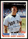 1982 TOPPS GARRY HANCOCK . BOSTON RED SOX #322
