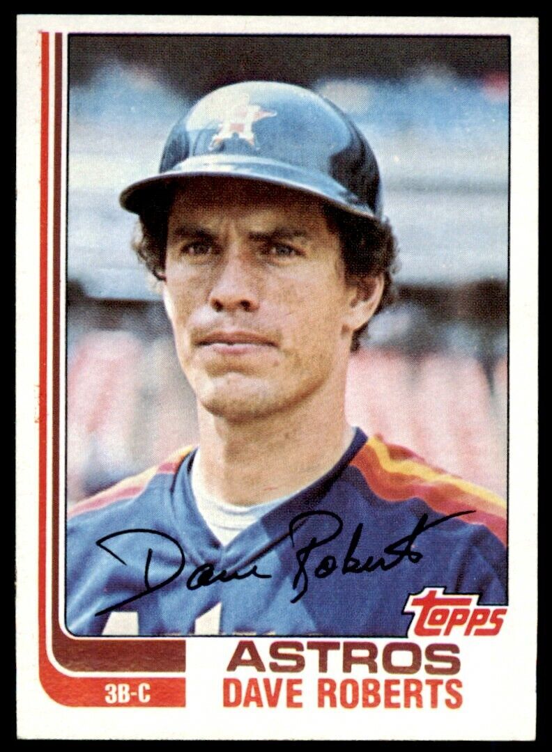 1982 TOPPS DAVE ROBERTS . HOUSTON ASTROS #218