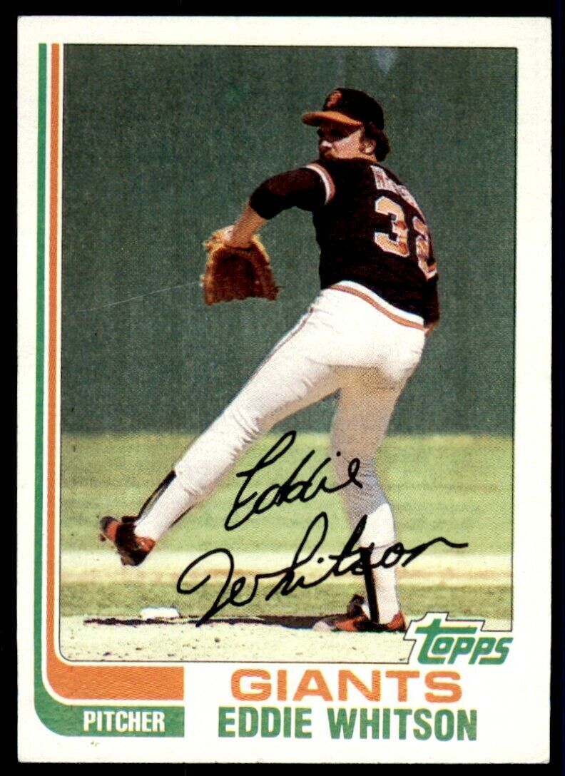 1982 TOPPS EDDIE WHITSON . SAN FRANCISCO GIANTS #656