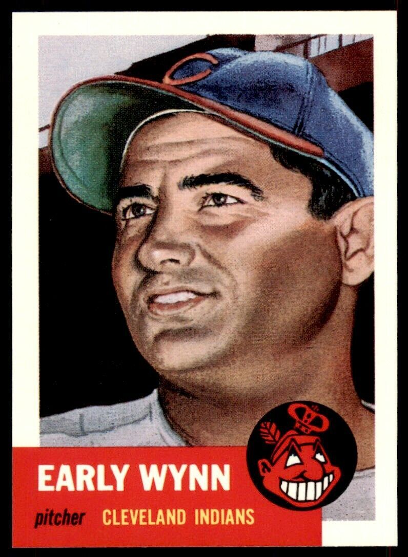 1991 TOPPS ARCHIVES 1953 EARLY WYNN . CLEVELAND INDIANS #61