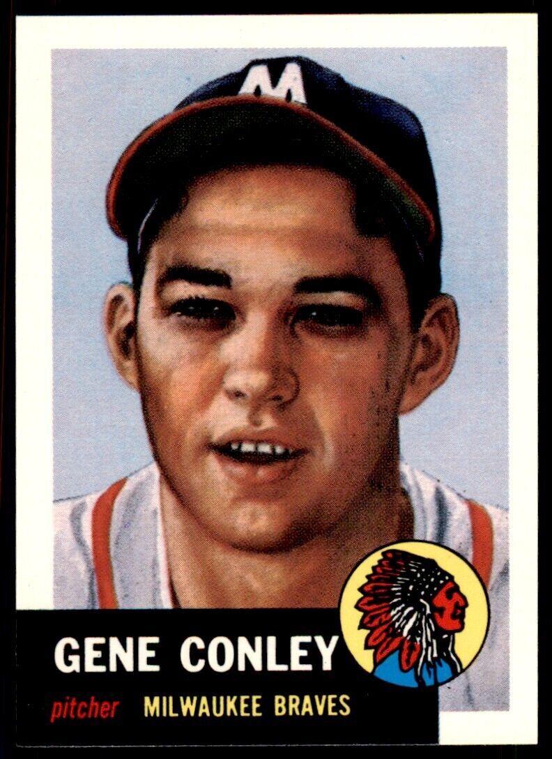 1991 TOPPS ARCHIVES 1953 GENE CONLEY . MILWAUKEE BRAVES #215