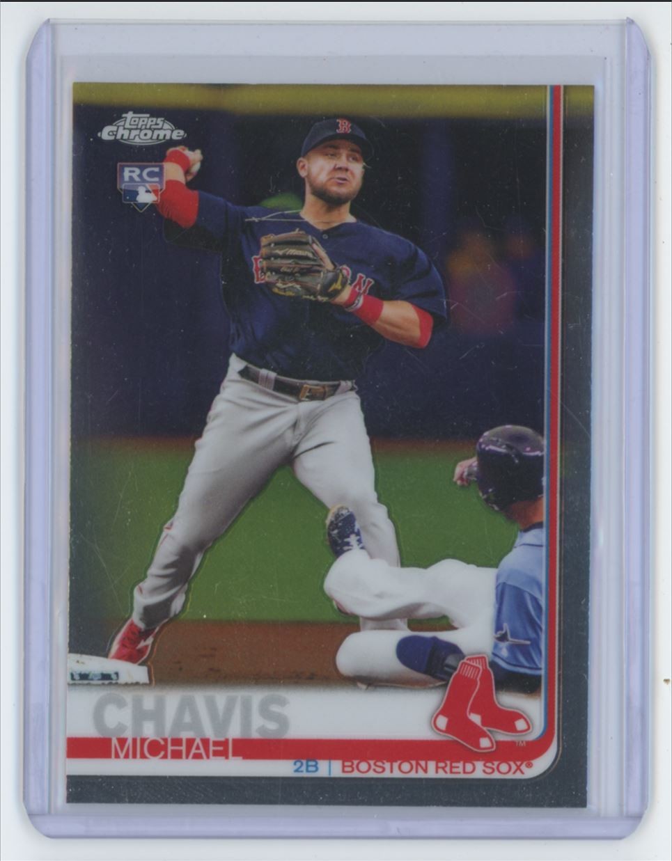 2019 TOPPS CHROME BASEBALL MICHAEL CHAVIS ROOKIE . BOSTON RED SOX #27