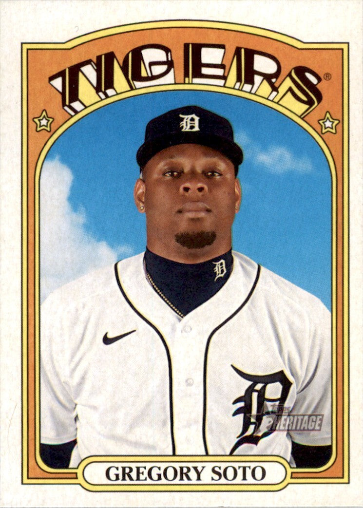 2021 TOPPS HERITAGE GREGORY SOTO . DETROIT TIGERS #329