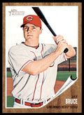 2011 TOPPS HERITAGE JAY BRUCE . CINCINNATI REDS #80