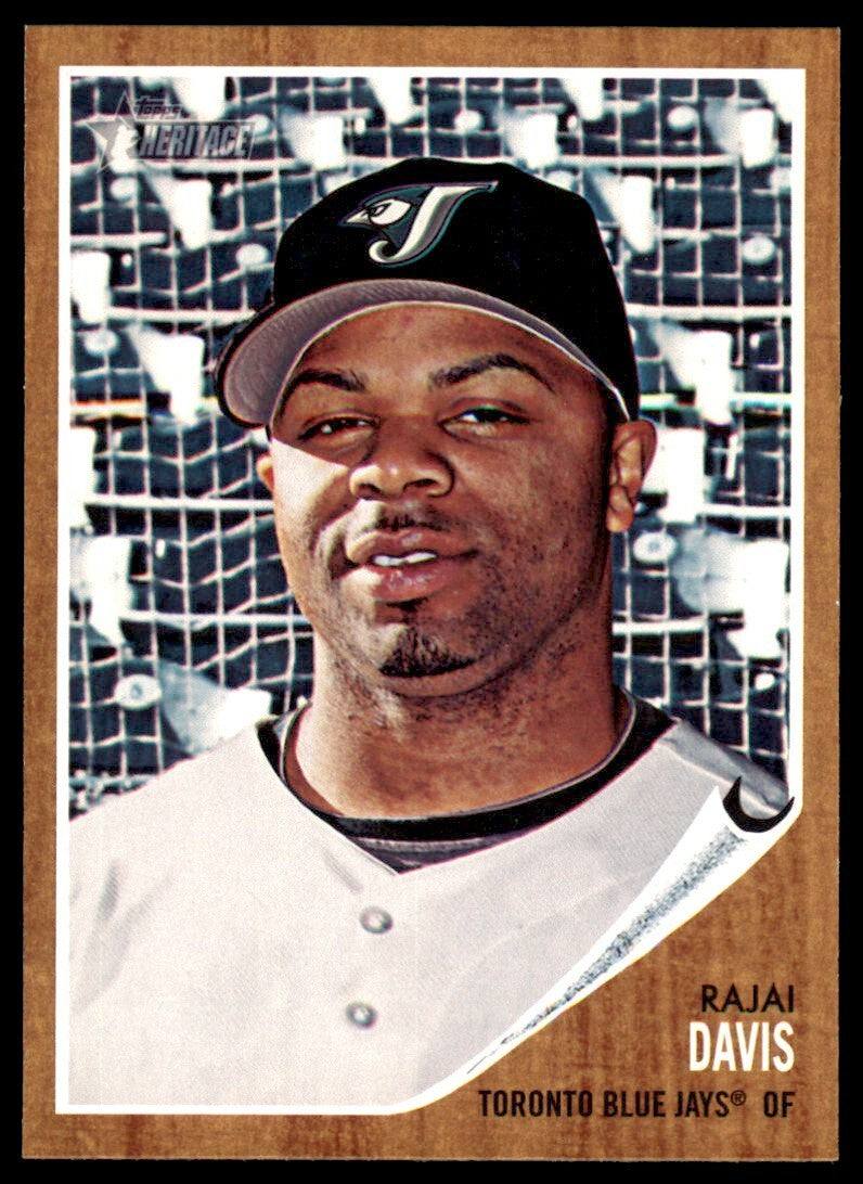 2011 TOPPS HERITAGE RAJAI DAVIS . TORONTO BLUE JAYS #168
