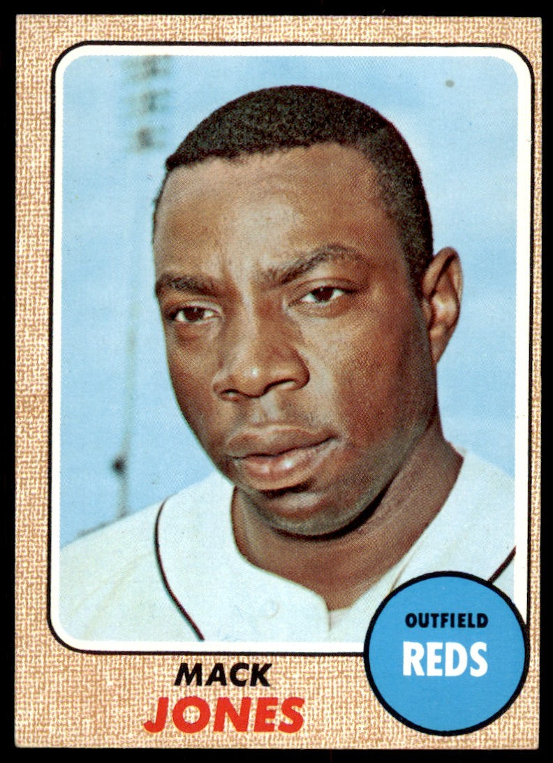 1968 TOPPS BASEBALL MACK JONES . CINCINNATI REDS #353