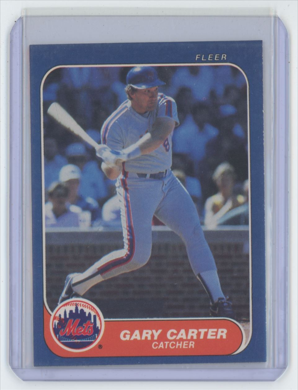1986 FLEER. GARY CARTER . NEW YORK METS #76