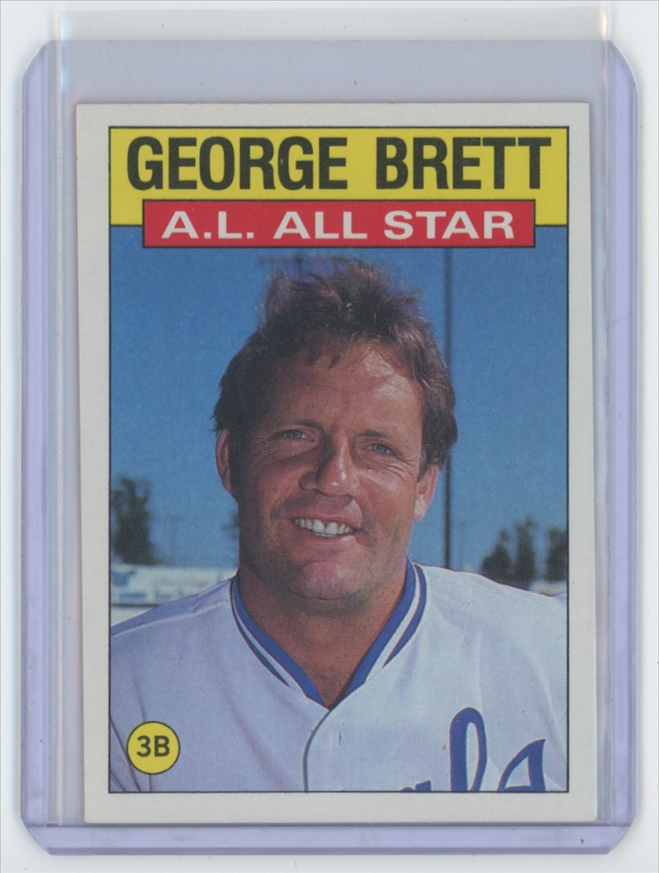 1986 TOPPS. GEORGE BRETT . KANSAS CITY ROYALS #714