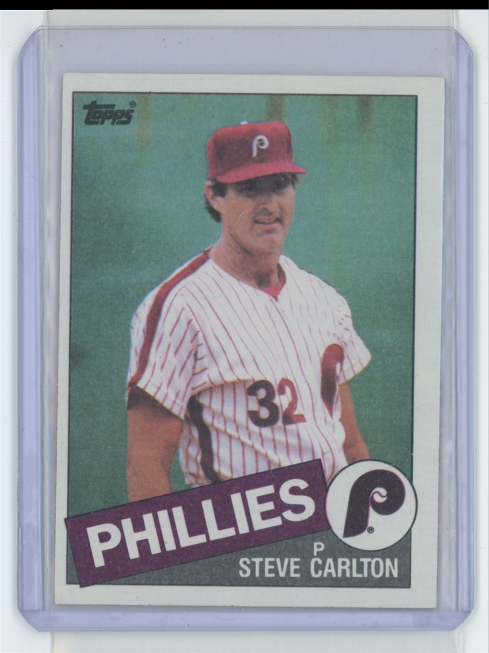 1985 TOPPS STEVE CARLTON . PHILADELPHIA PHILLIES #360.