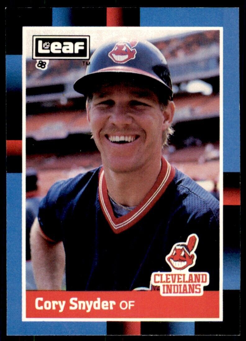 1988 LEAF CORY SNYDER . CLEVELAND INDIANS #125